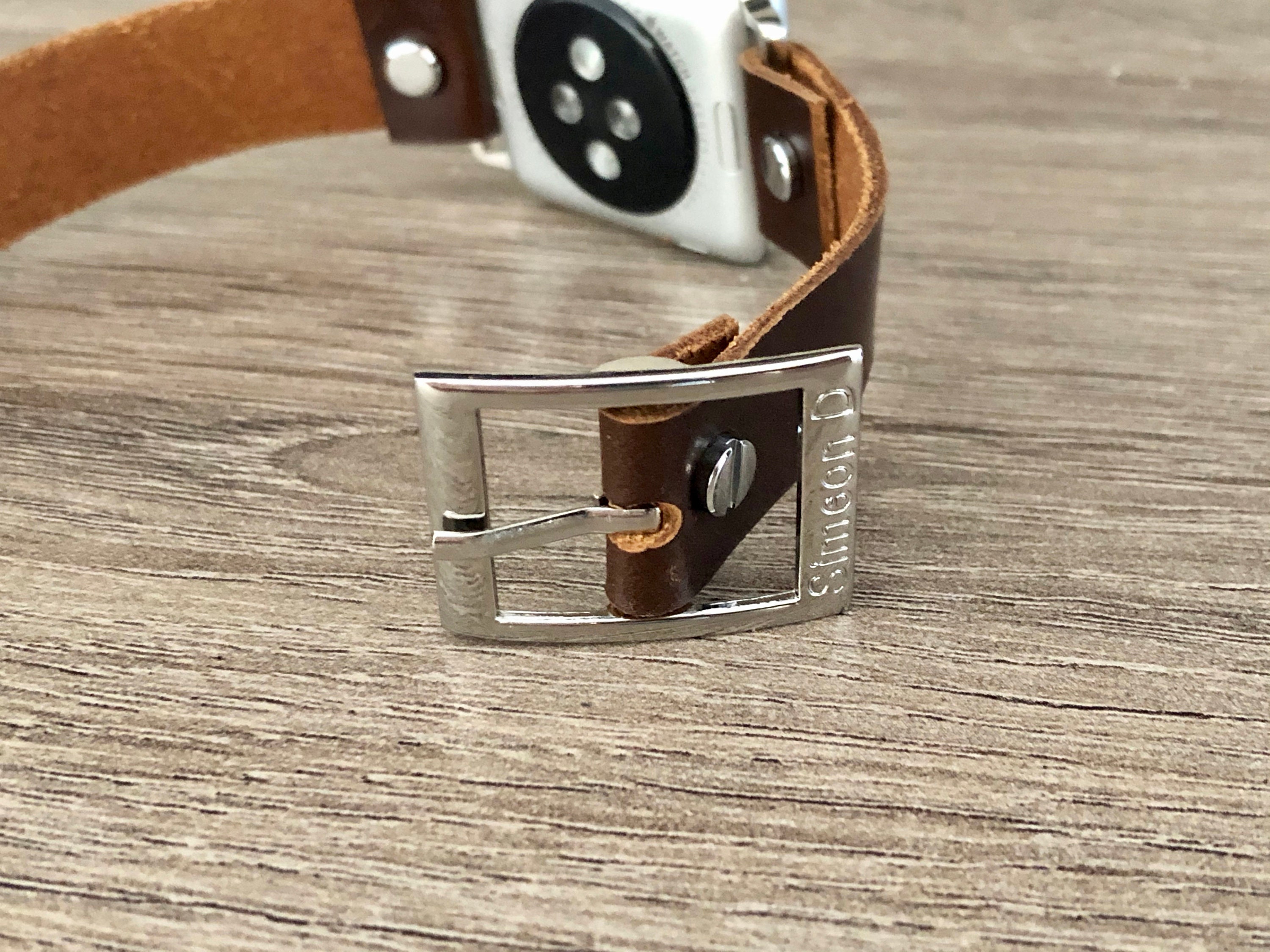 Silver Apple Watch Band 38mm 40mm 42mm 44mm iWatch Bracelet Series 5 4 3 2 1 Chocolate Brown