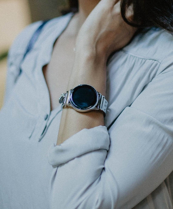 Samsung Galaxy Watch Band Silver Women Samsung Galaxy Watch   Etsy