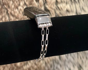 Bransoletka z łańcuszkiem ze srebra próby 925 do Fitbit Luxe i Inspire 3