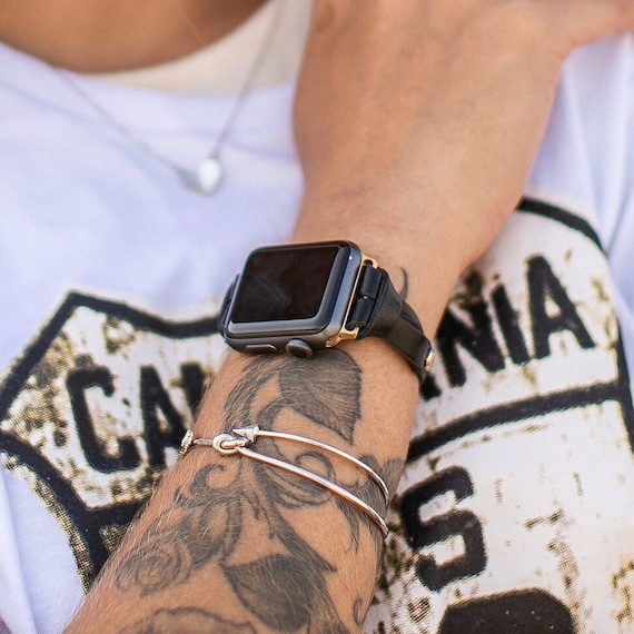 Infinity Stainless Steel Apple Watch Band - Black – Lemon Straps