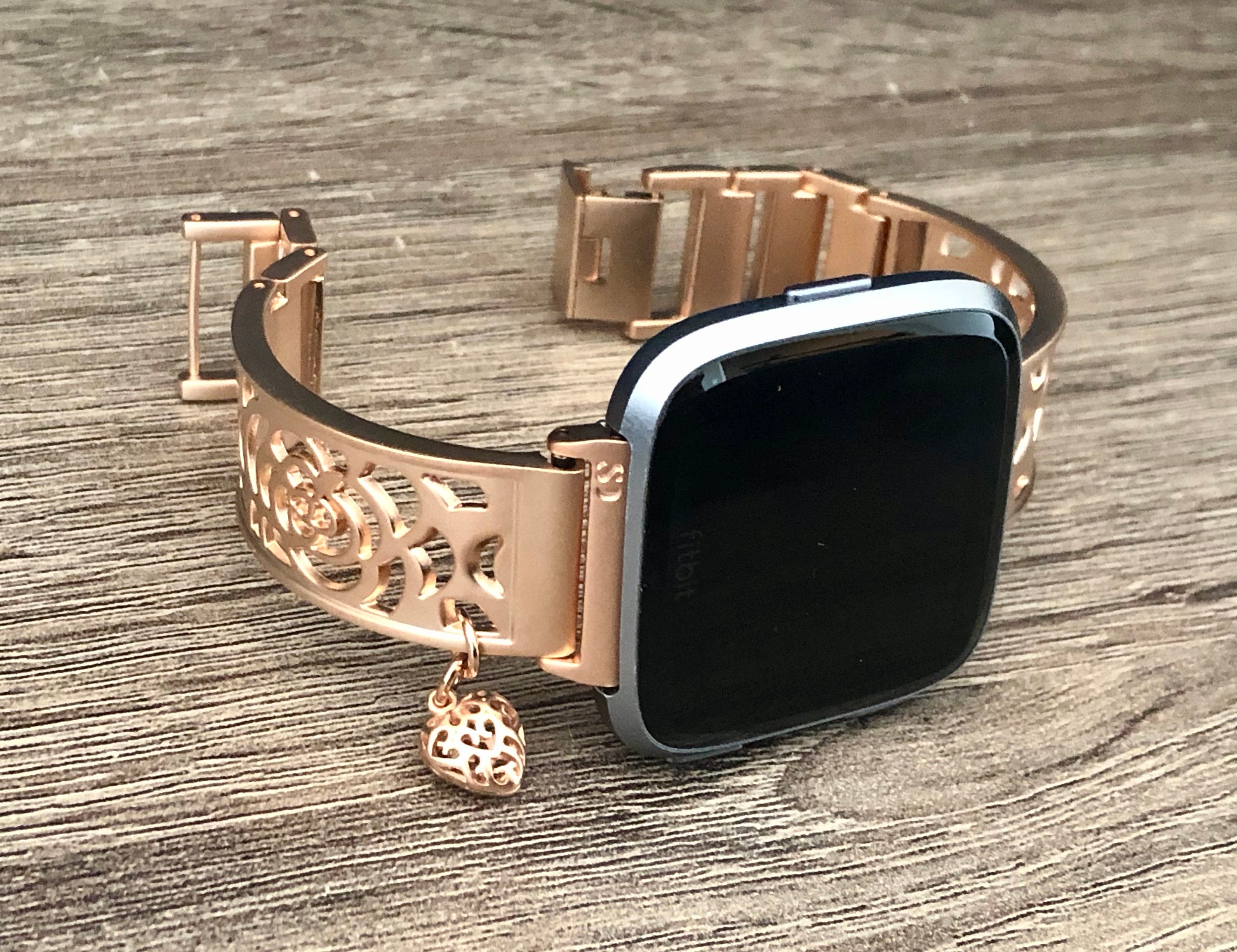FITBIT VERSA 2 Watch Band Women Rose Gold Fitbit Versa Lite Watch Bracelet Adjustable Size