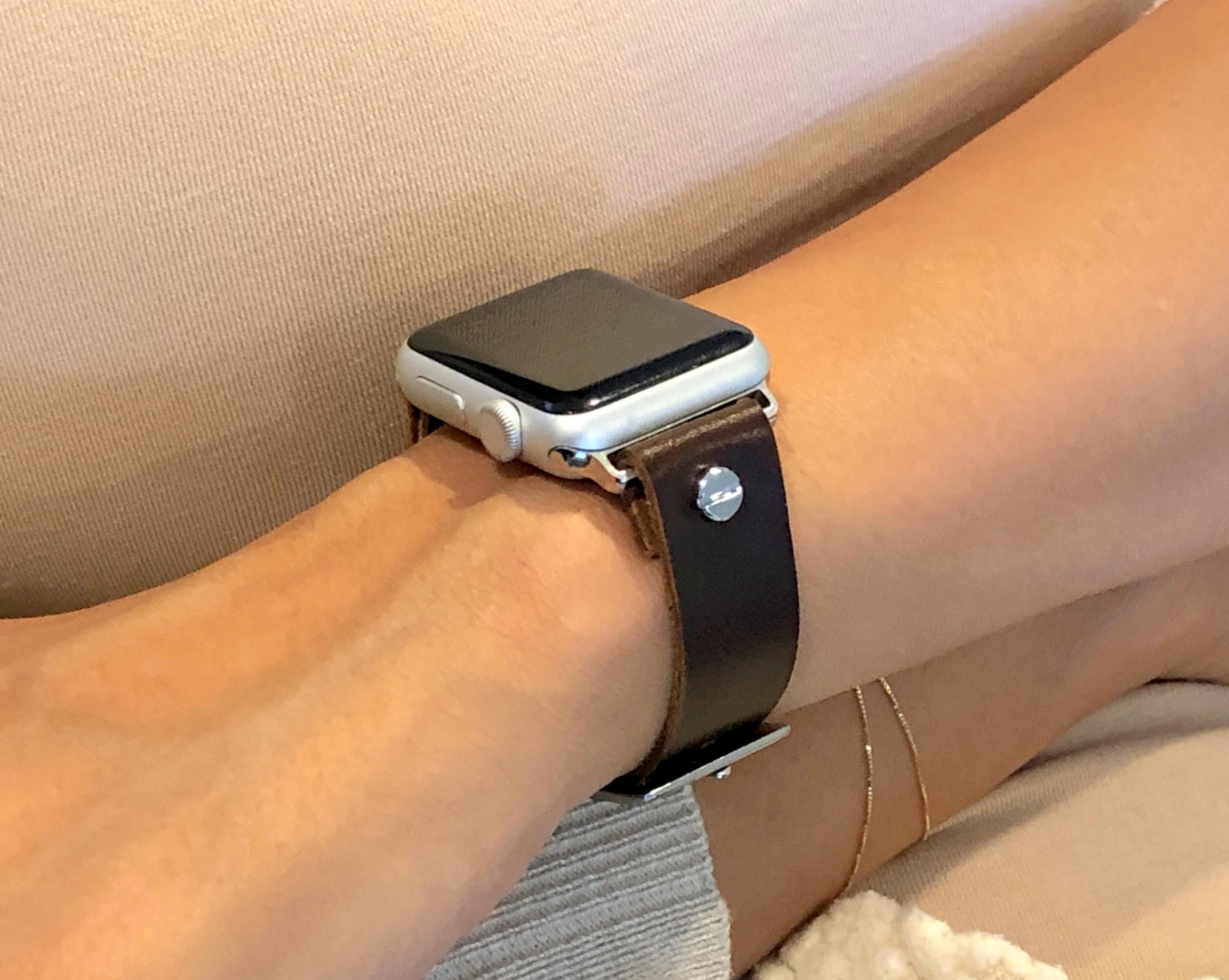 Apple Watch Band 38mm 40mm 41mm 42mm 44mm 45mm Silver iWatch Bracelet
