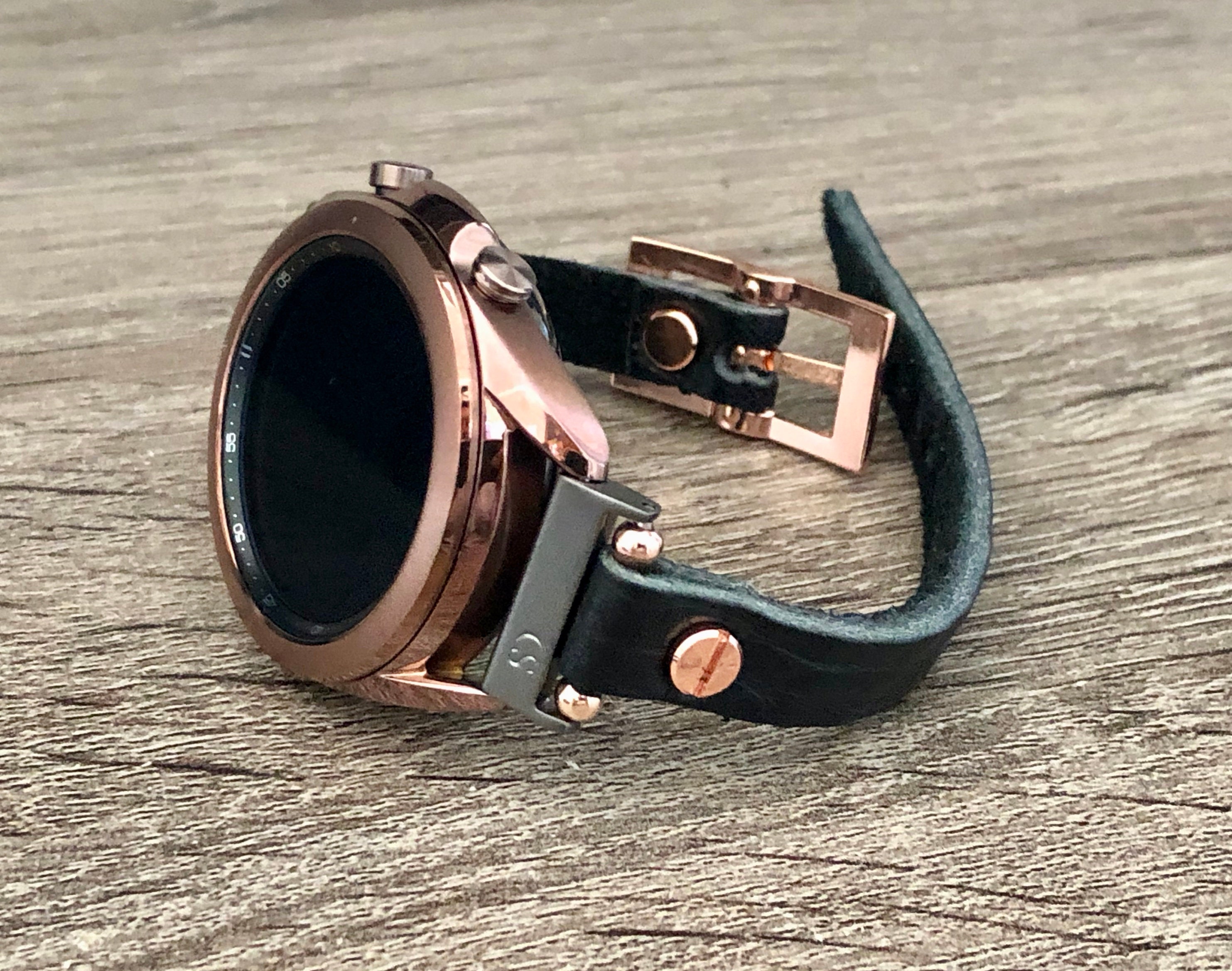 Black Samsung Galaxy Watch 3 Bracelet 41mm Watch Band Rose Gold Galaxy Watch 3 Band Adjustable
