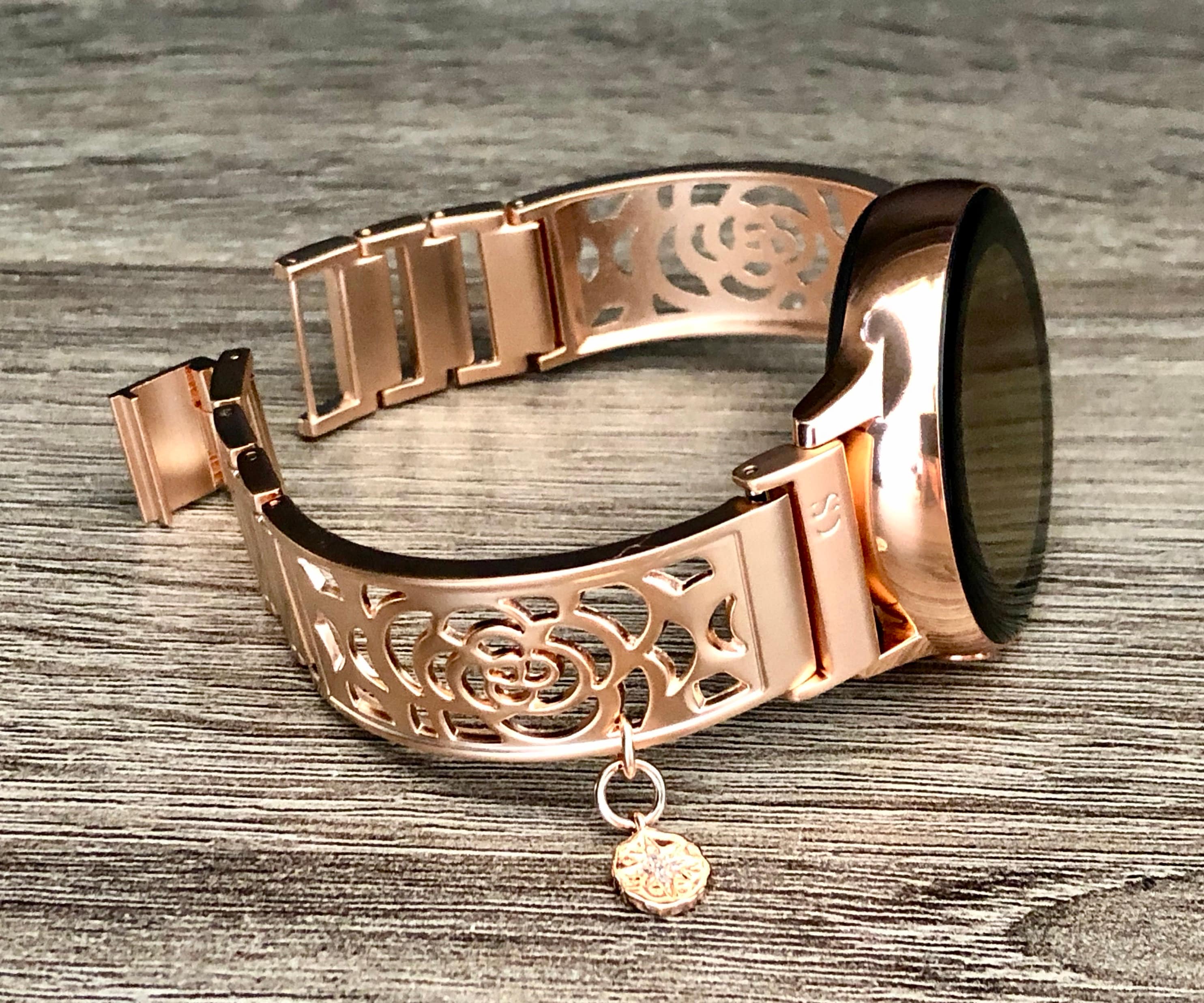 Rose Gold Samsung Galaxy Watch Active 40mm Women Band Rose Gold Galaxy 42mm Bangle Adjustable