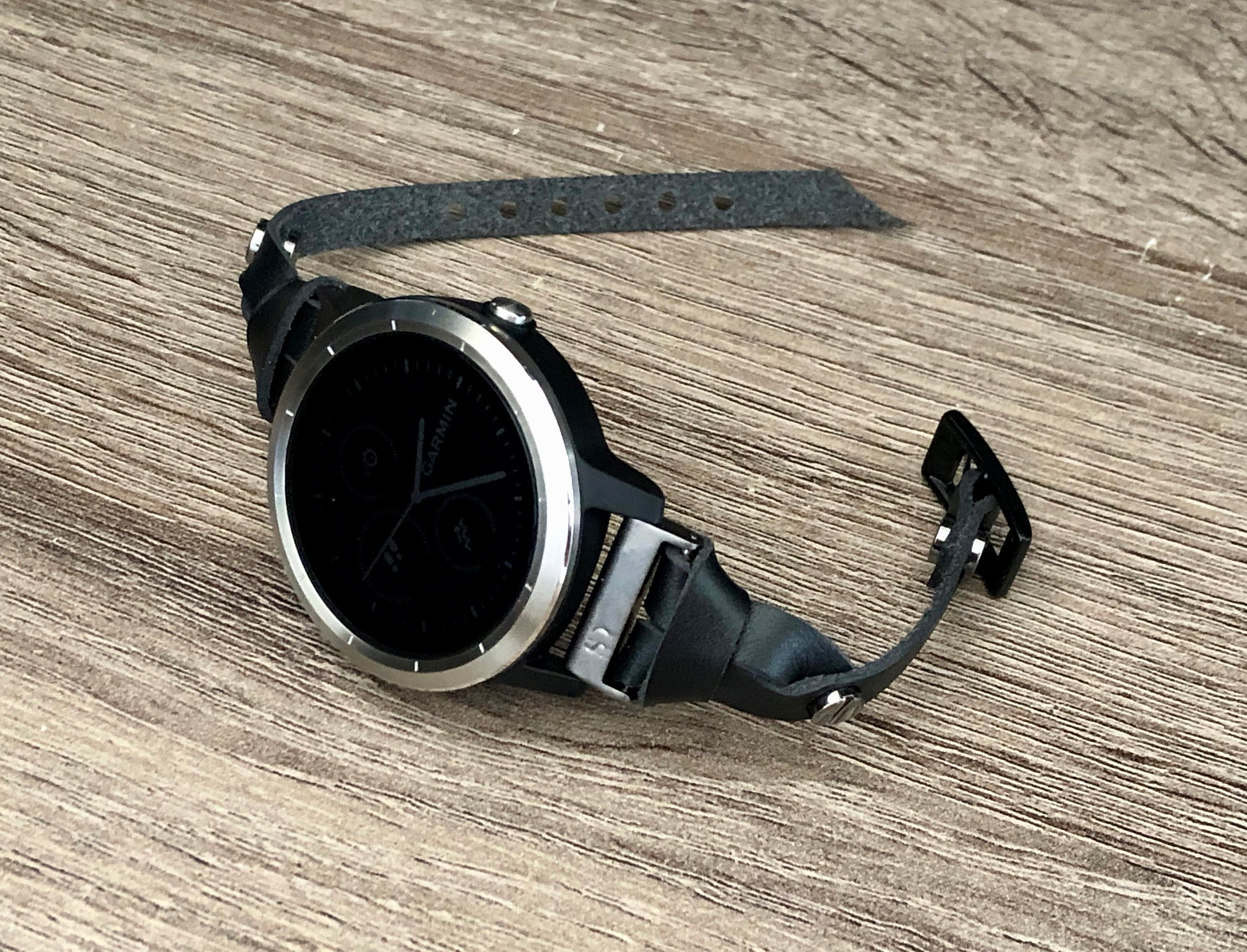 garmin vivomove hr leather strap