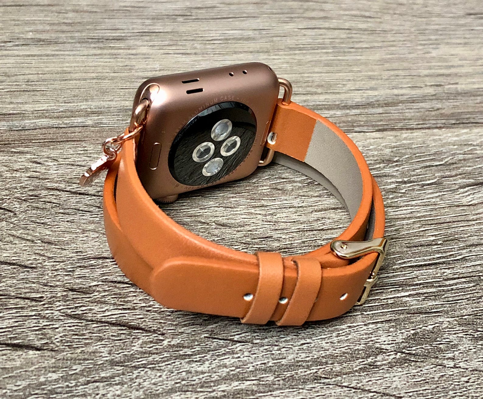 Brown Leather Bracelet for Apple Watch All Series Handmade Etsy