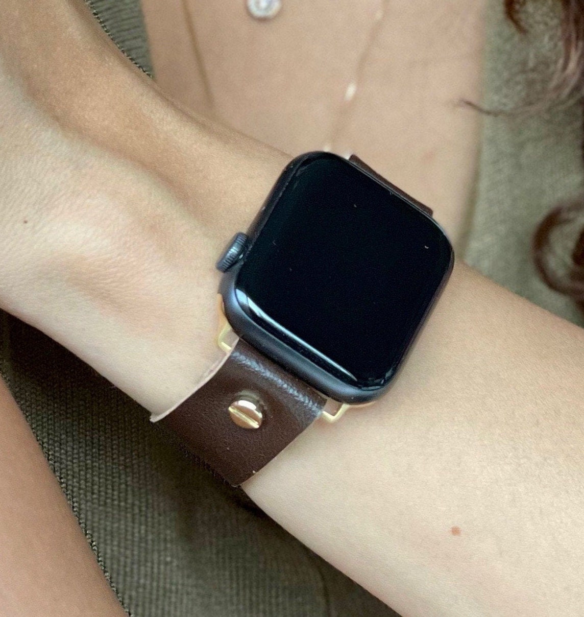 womens leather apple watch band