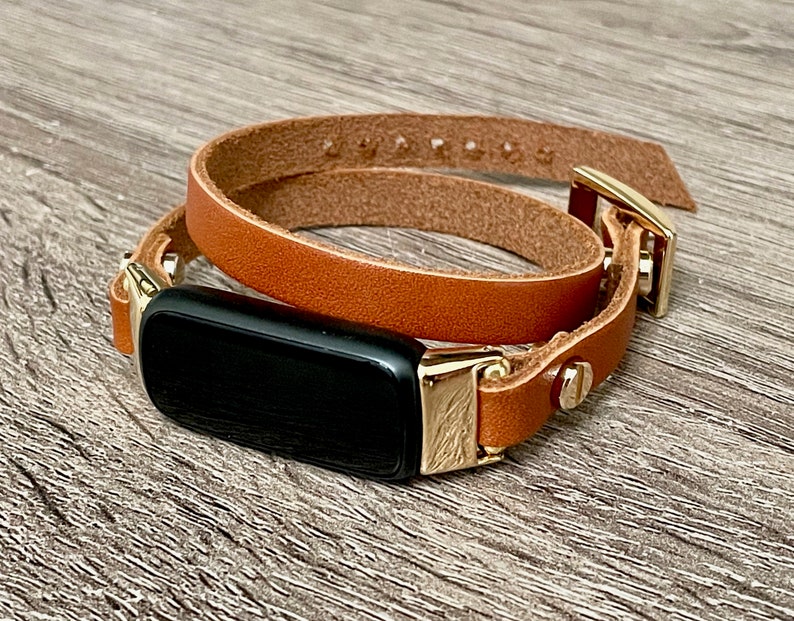 Fitbit Luxe Band Gold Fitbit Luxe Bracelet Double Wrapped Etsy