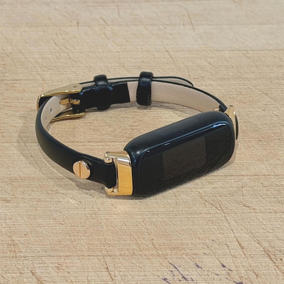 Cinturino Ufficiale Fitbit Luxe In Pelle | Perlato, Taglia Grande | Chiusura Regolabile E Confortevole