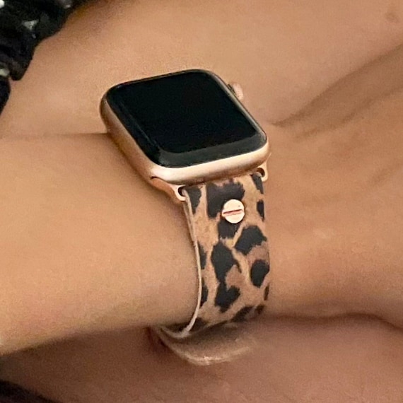 Correa de reloj para Apple Watch, pulsera estampada de 44, 40mm