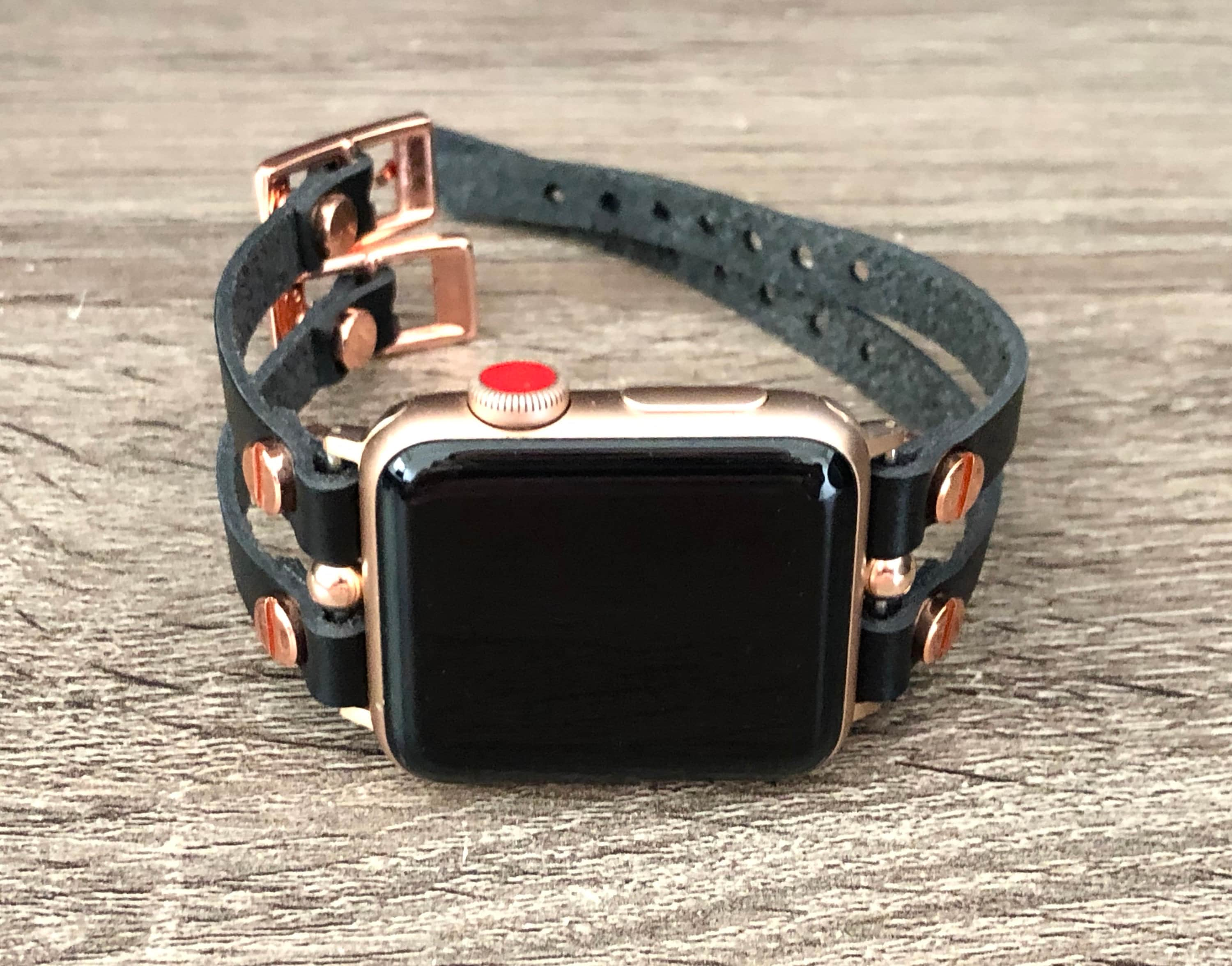 Pulseira Vintage para Relógio - Compatível com Apple Watch 45mm 44mm 38MM  40MM 49MM e iWatch Series Ultra 8 7 6 5 4 3 SE - Escorrega o Preço