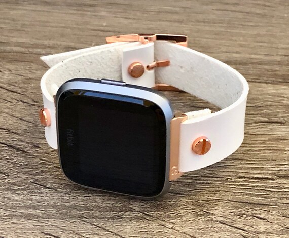 fitbit versa white rose gold