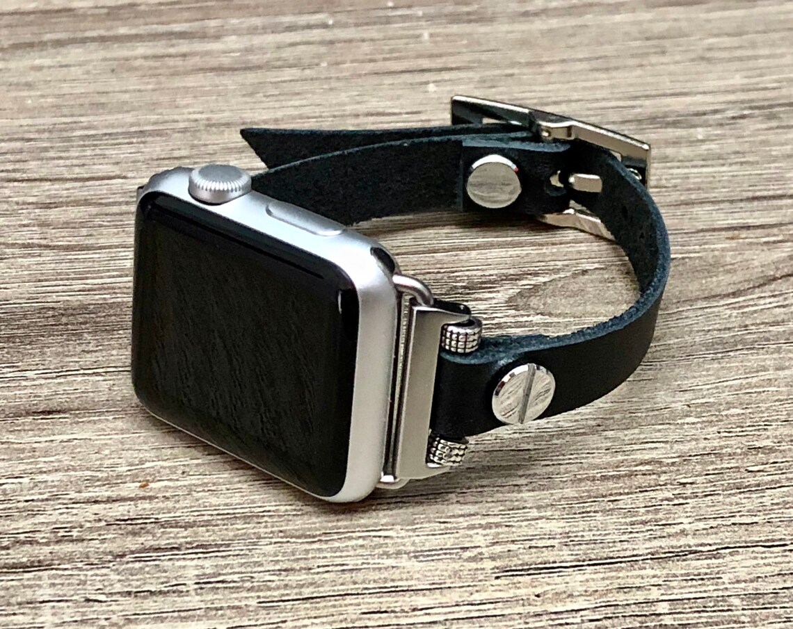 Indigo Black Bracelet for Apple Watch 38mm 42mm iWatch Band | Etsy
