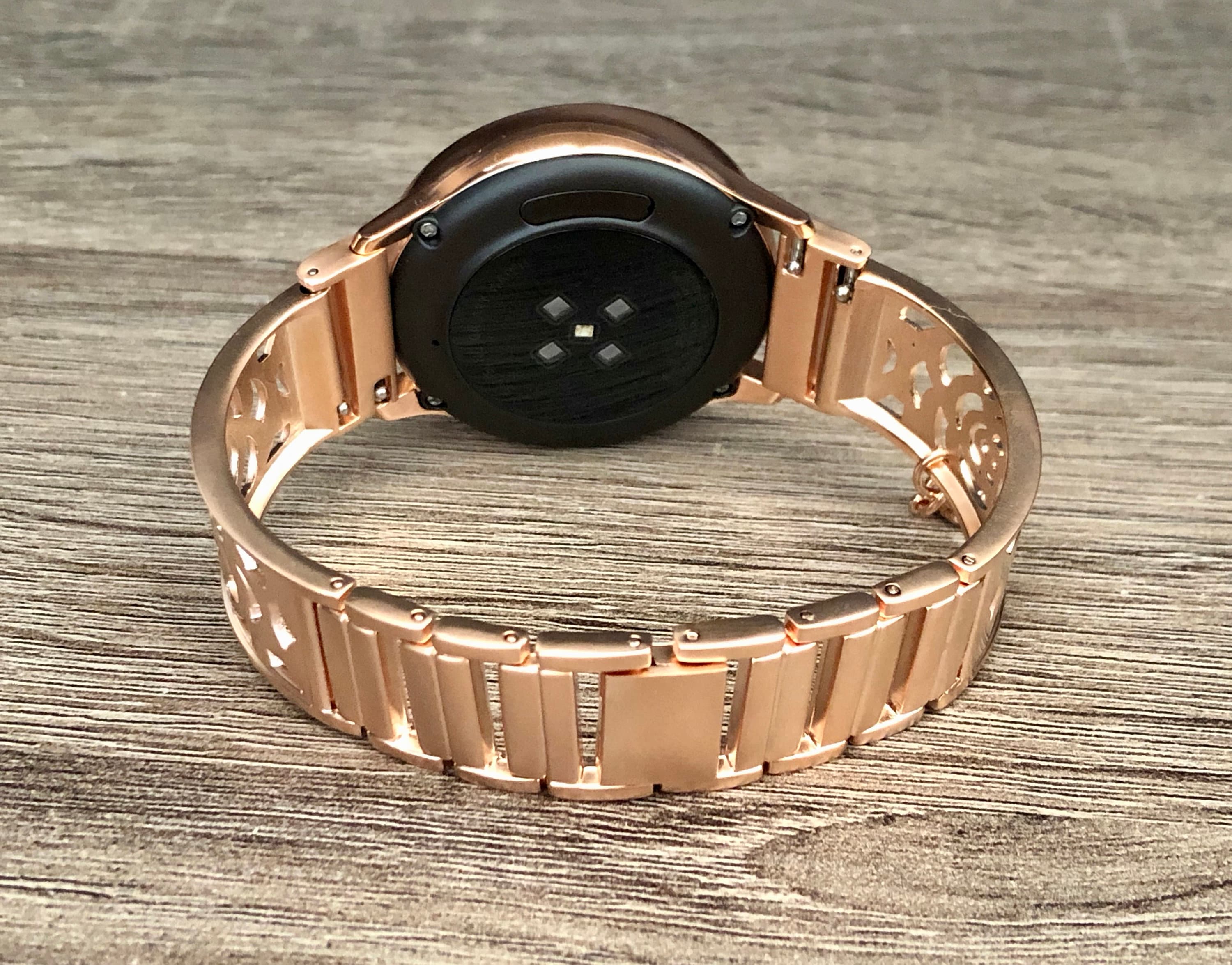 Rose Gold Samsung Galaxy Watch Active 40mm Women Band Rose  