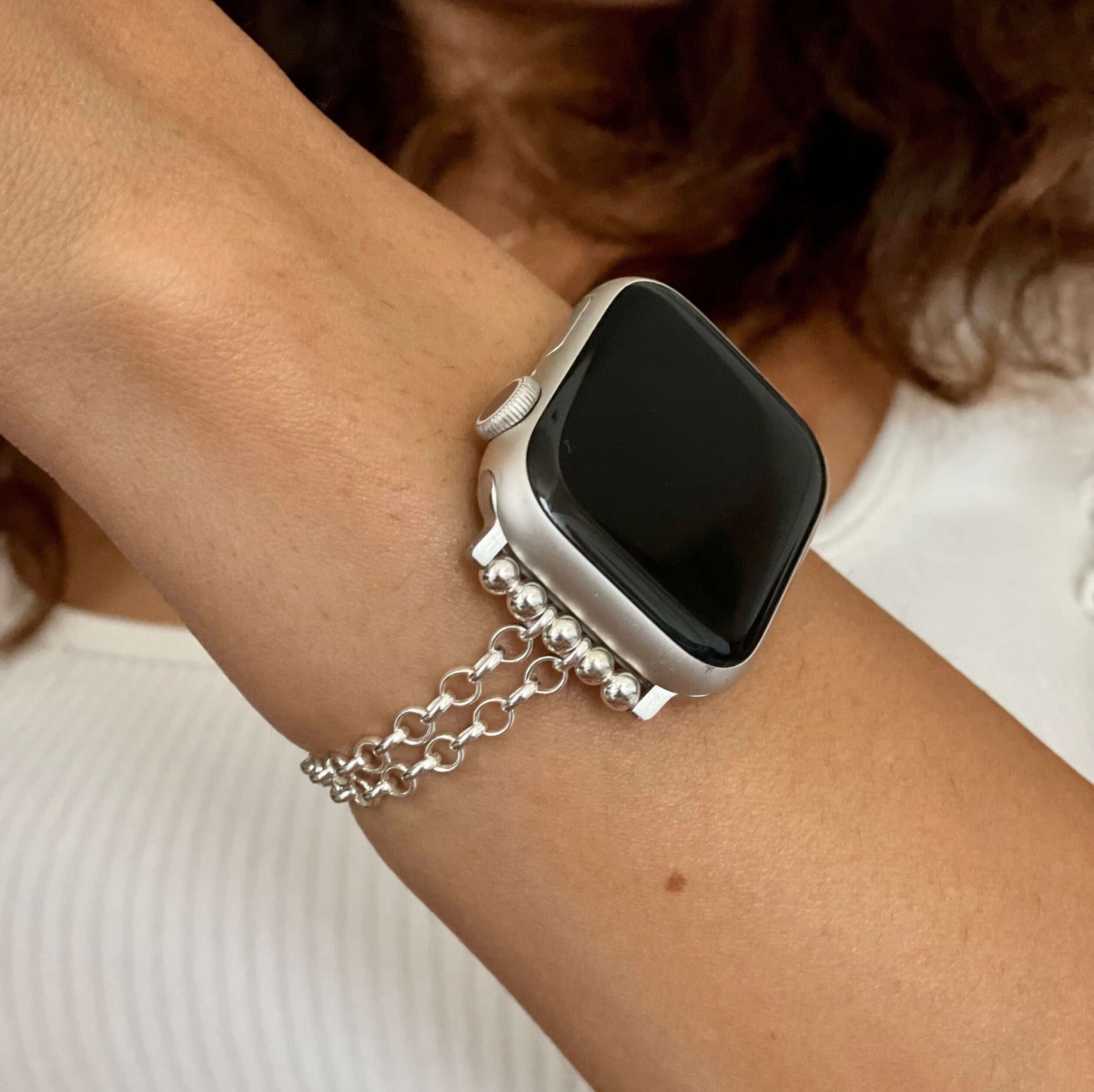 925 silver online apple watch band