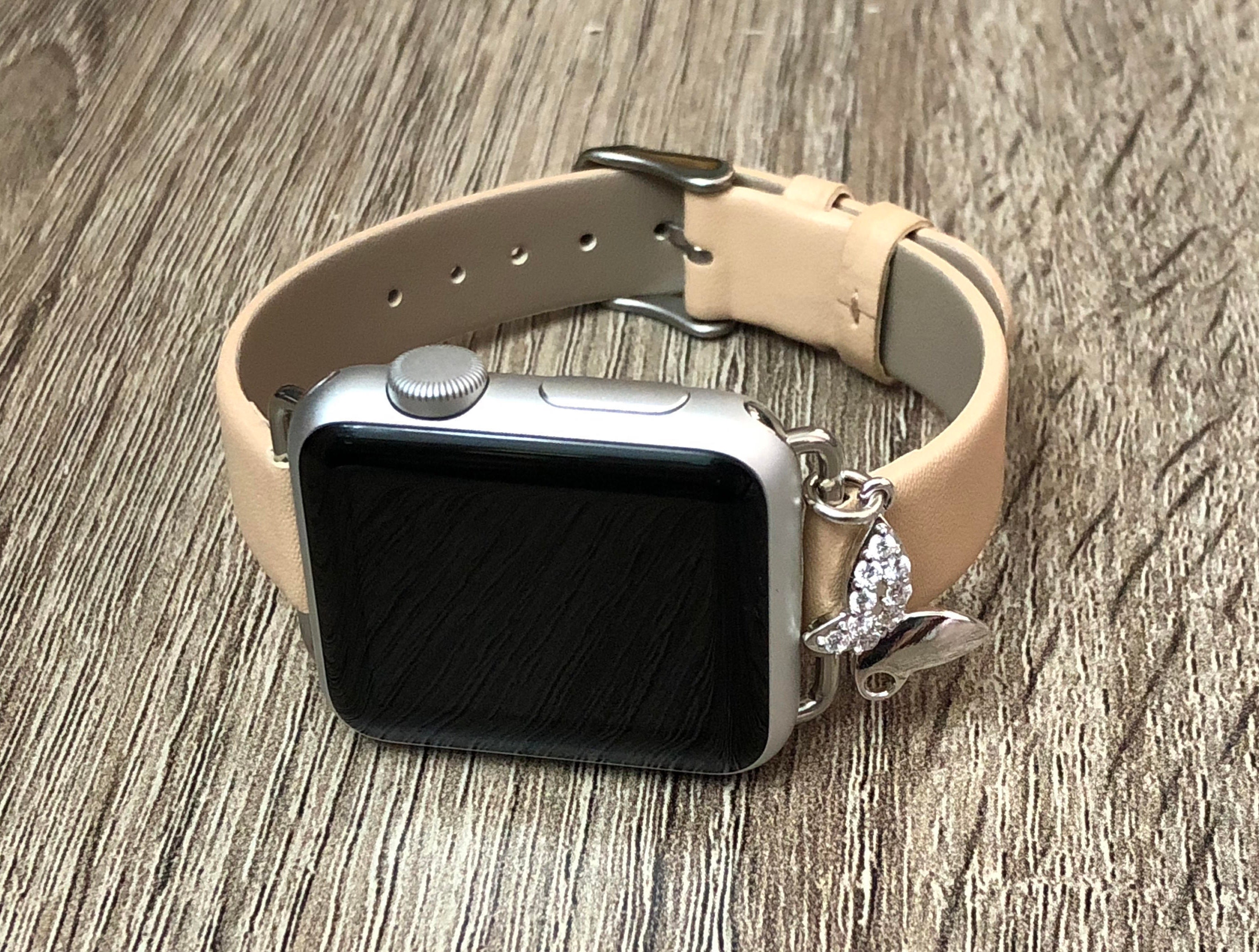 Tan Color Vegan Leather Apple Watch Band 38mm 40mm 42mm 44mm Etsy
