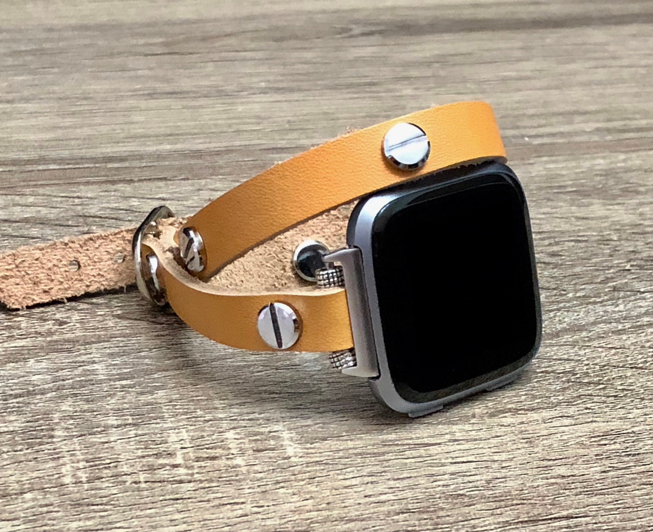 Fitbit VERSA Band Beige Leather Strap Fitbit Versa Watch