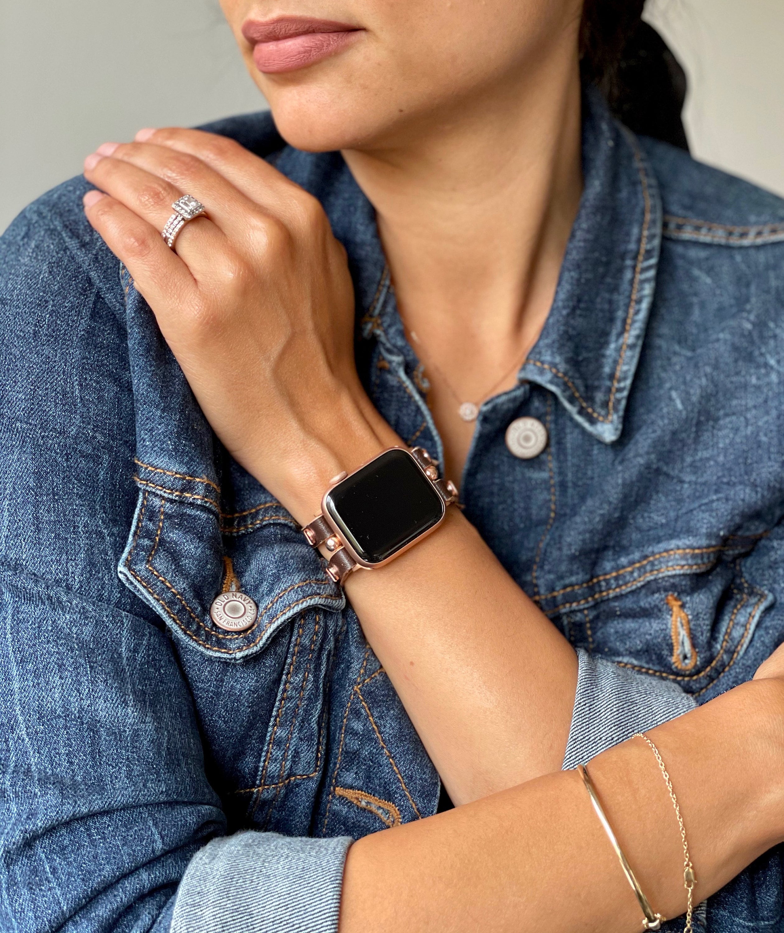dark brown apple watch band