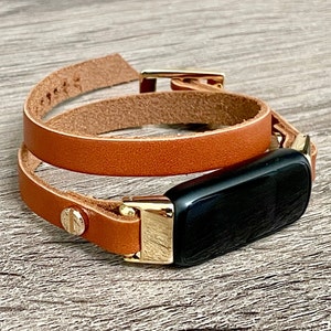 Fitbit Luxe Band, Gold Fitbit Luxe Bracelet, Double Wrapped Fitbit Luxe Wristband, Women Fitbit Luxe Band, Fitbit, Jewelry, Slim Fitbit Band