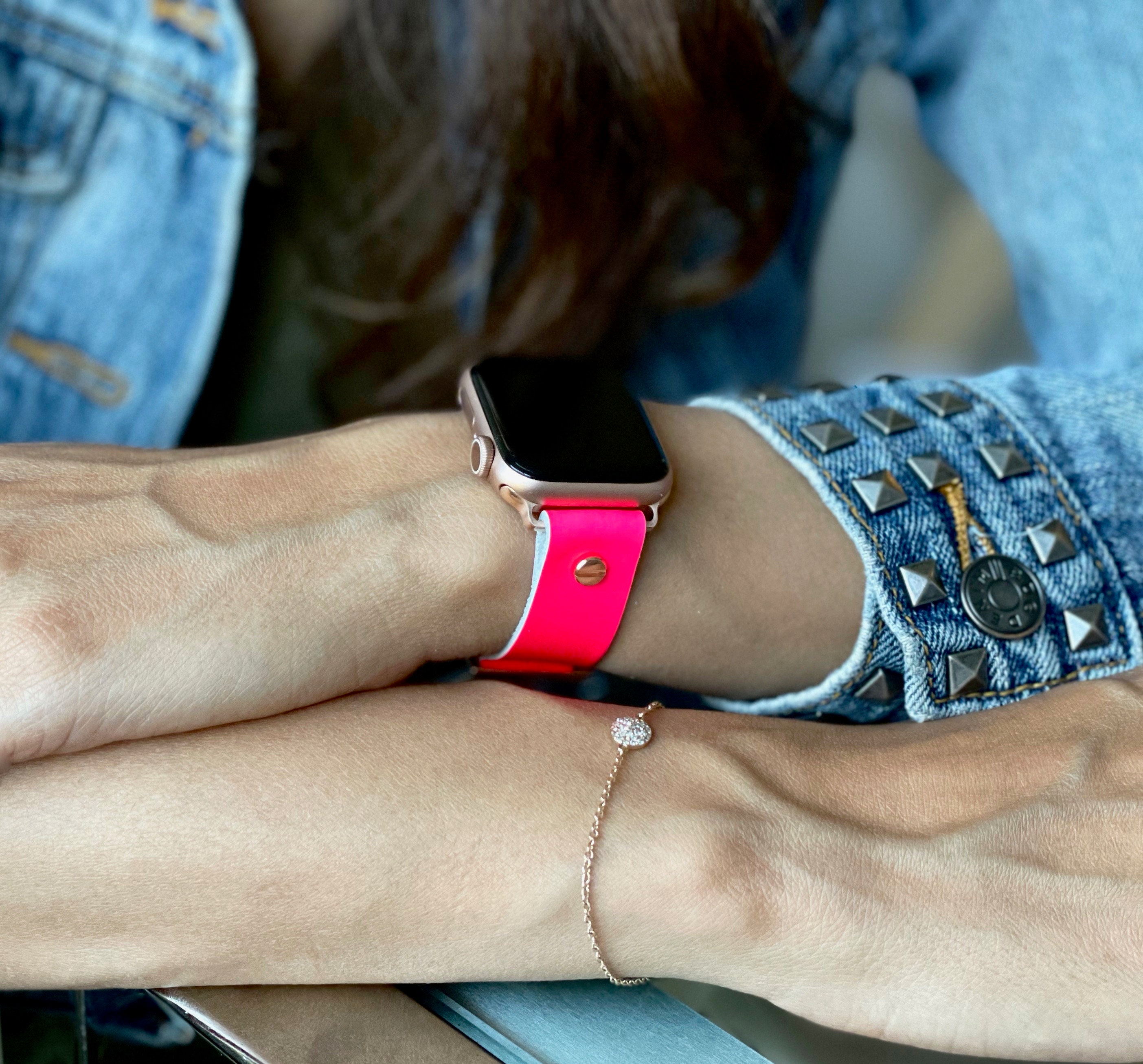 Bright pink shop apple watch band