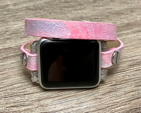 hot pink apple watch band 38mm