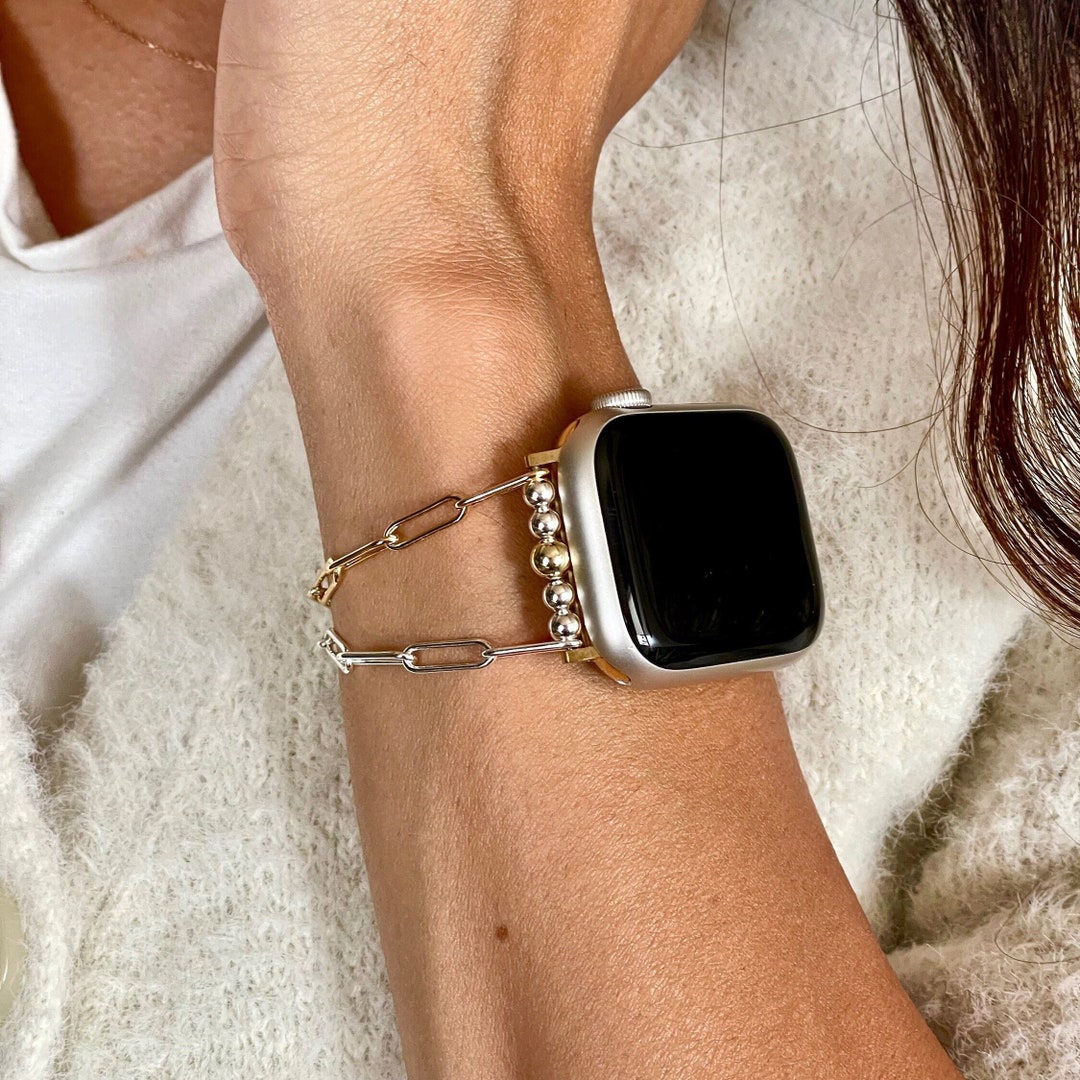 LV Apple Watch Band Series 6, 5, 4, 3, 2, 1 | Luxury Handmade Watch Band  Fit All Apple Watch 38/40mm 42/44mm 41/45mm | Upcycled Repurposed Luxury