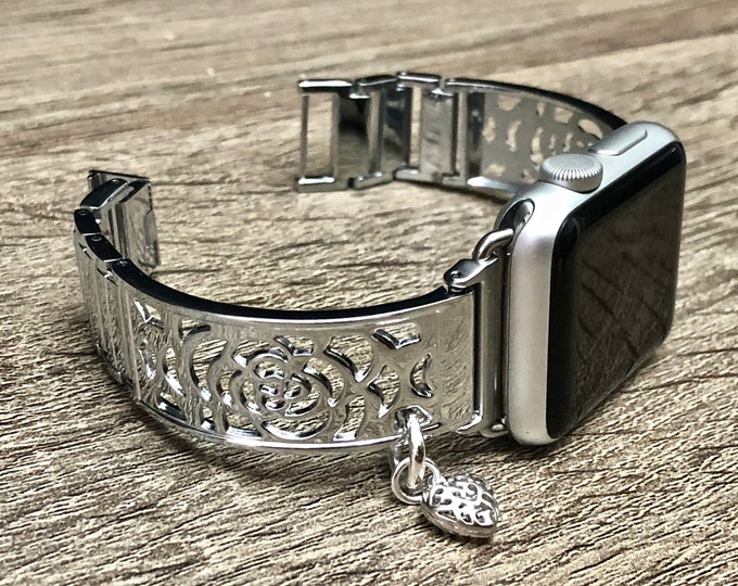 Apple Watch Band, Apple Watch Charm Band, iWatch Band, Apple Watch Strap, Apple Watch Jewelry, Metal Watch Band 40mm 44mm 38mm 41mm 45mm