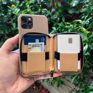 Funda de piel tipo bandolera para iPhone 16 Pro, 15 Max, 14 Plus, 13, 12, funda para teléfono con correa para el hombro, duradera, funda personalizada con cremallera