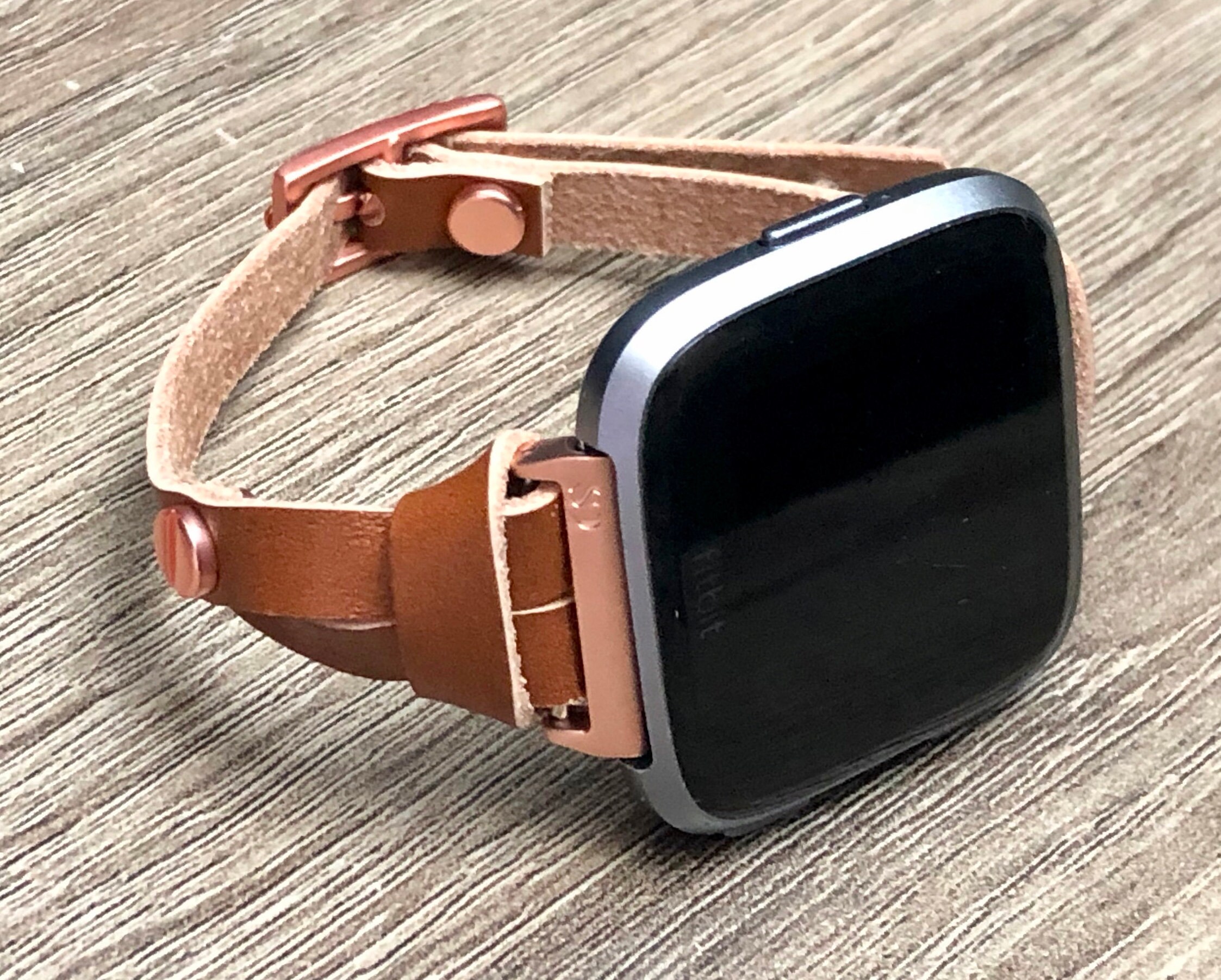 Fitbit VERSA Strap Band Adjustable Rose Gold Fitbit Versa | Etsy