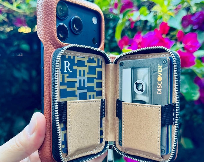 iPhone Case Wallet 17/16/15/14/13 Pro Max Plus, Crossbody Strap, Personalized