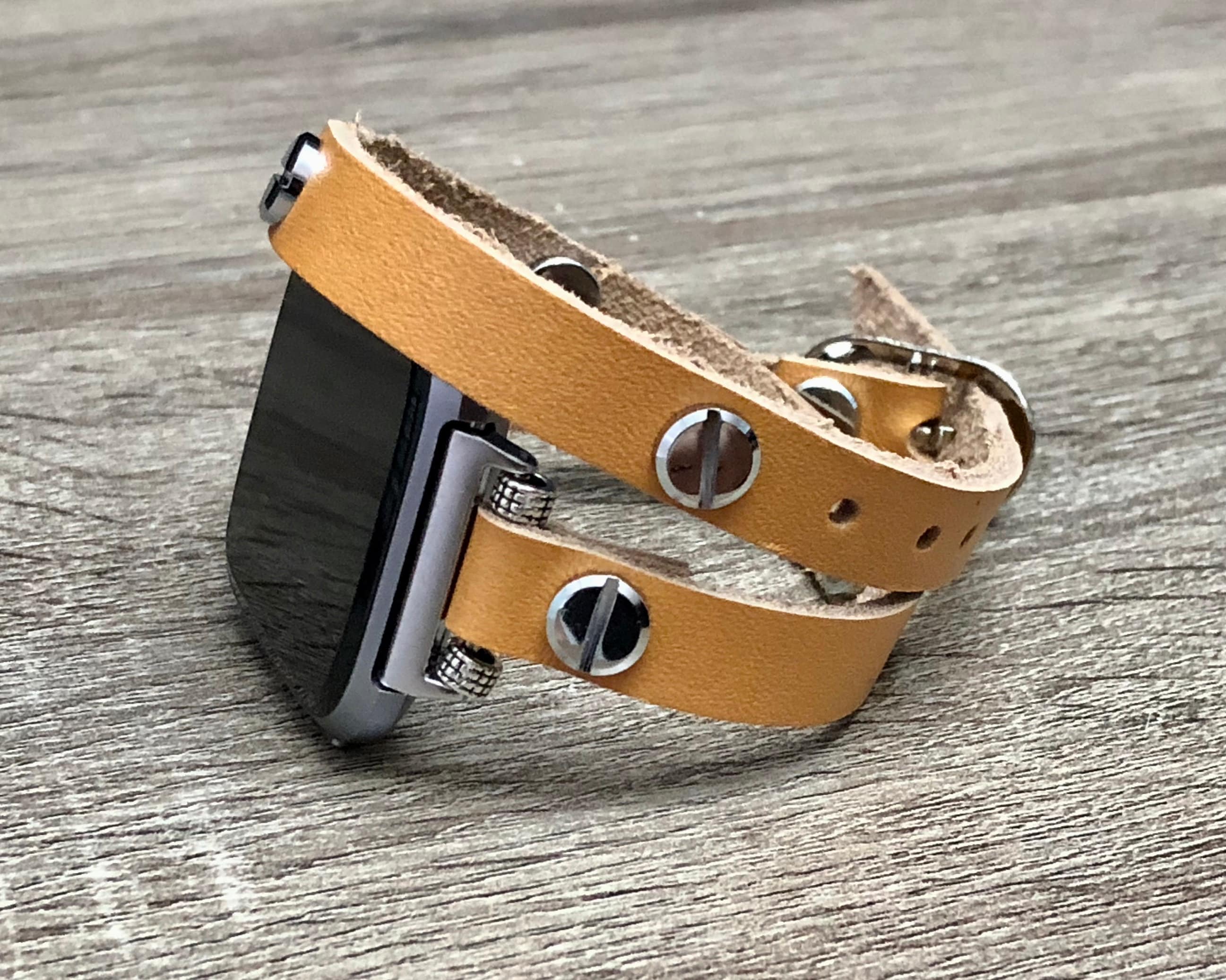 Fitbit VERSA Band Beige Leather Strap Fitbit Versa Watch