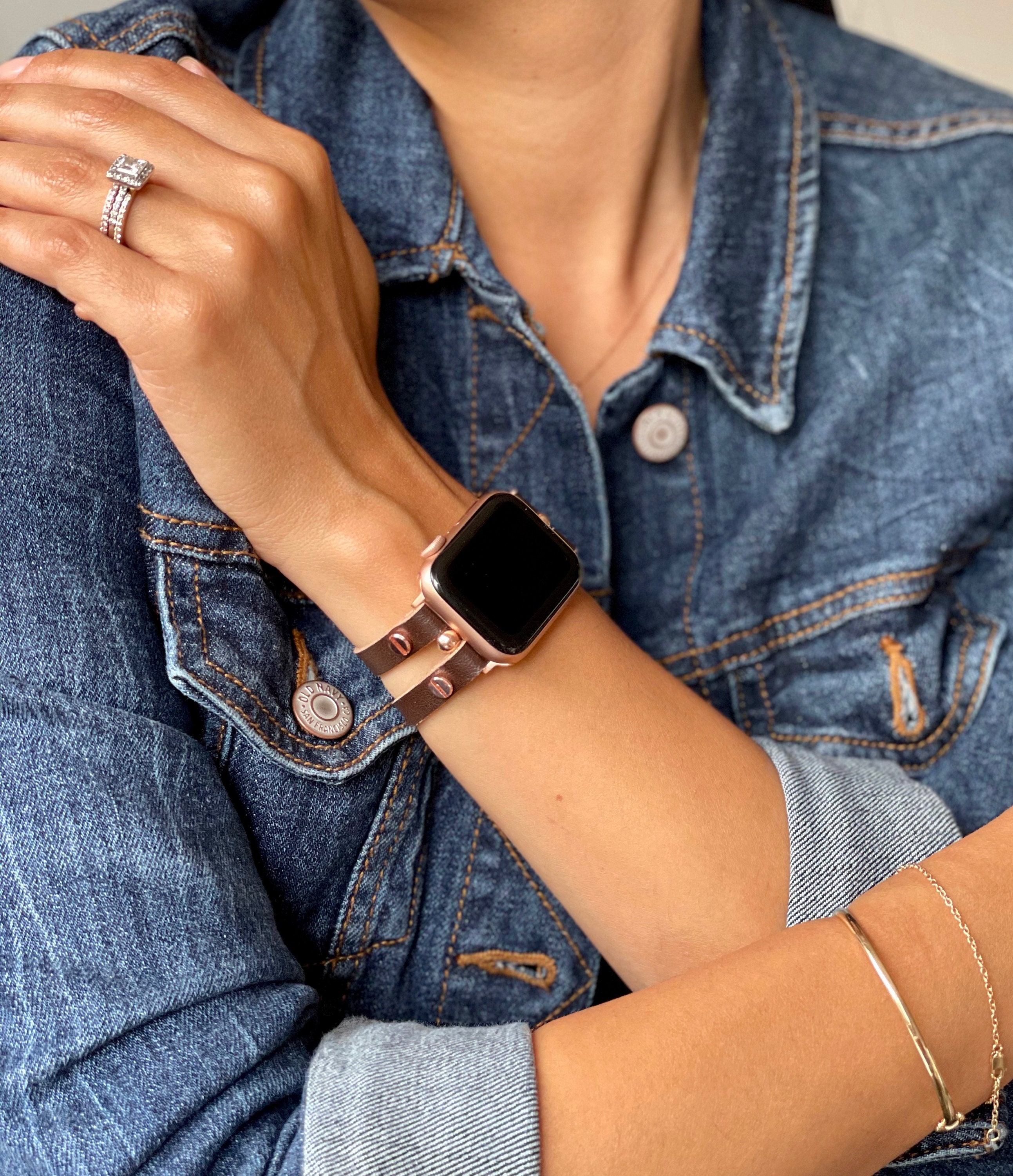 dark brown apple watch band
