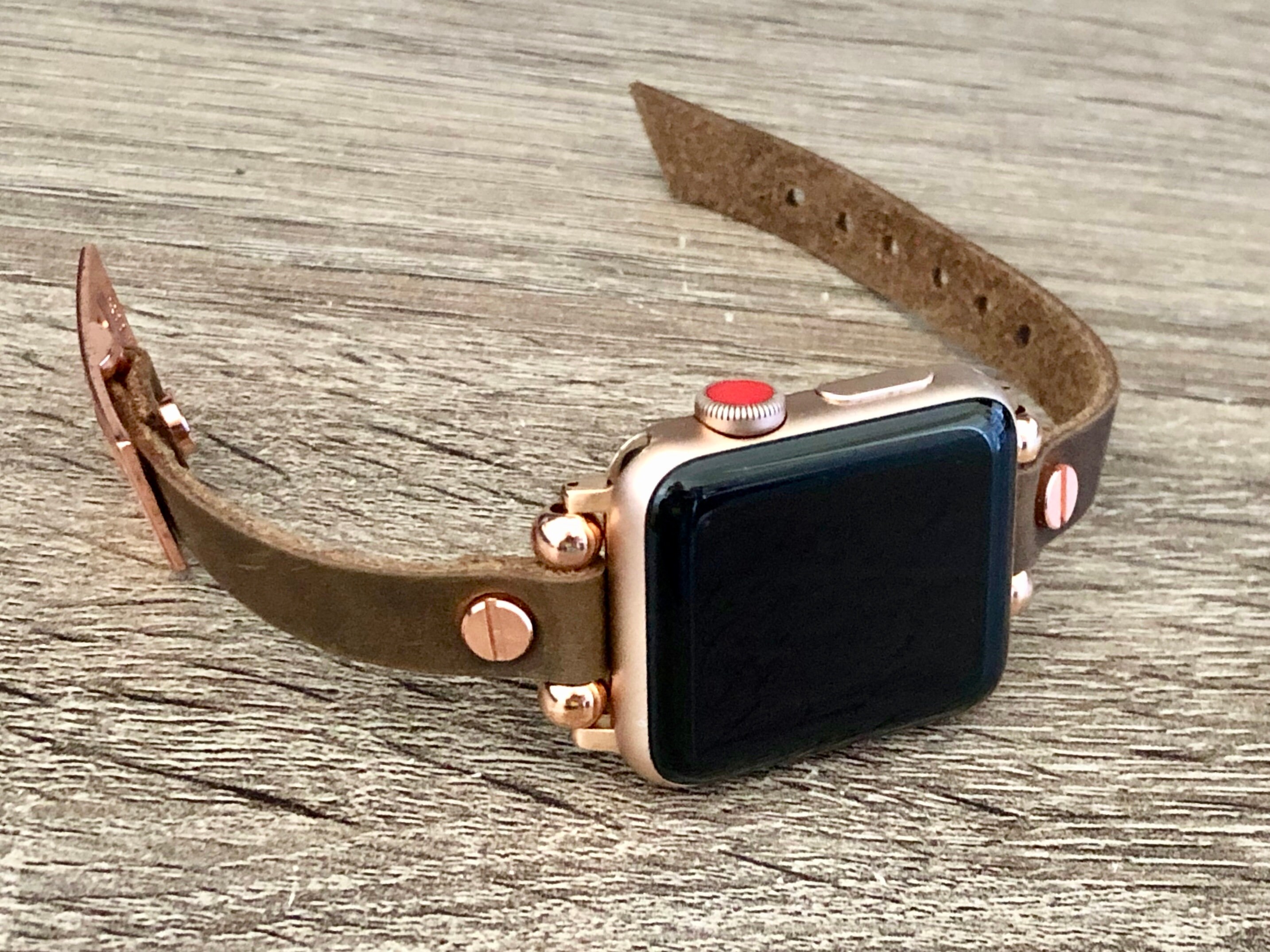 Apple Watch Band, 38mm 40mm 41mm 42mm 44mm 45mm, Leather Bracelet