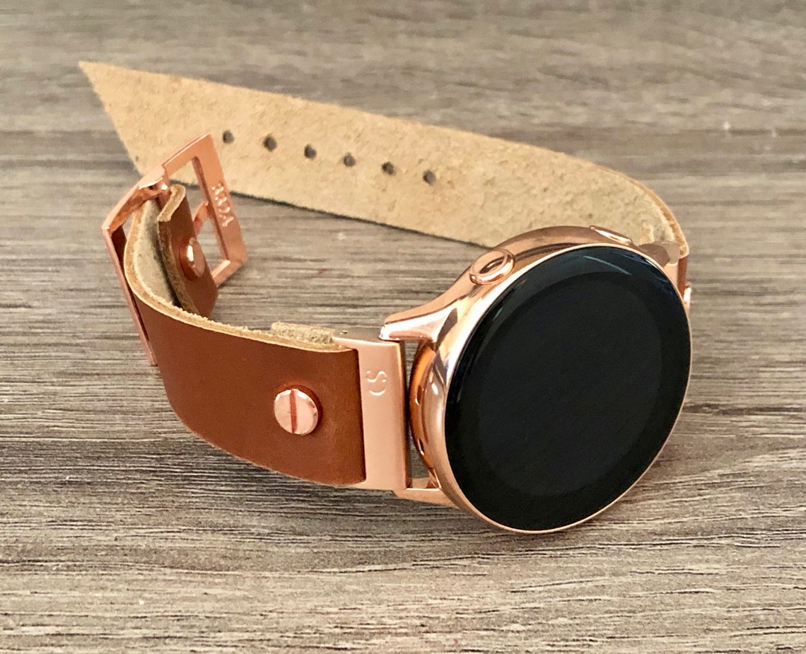 Samsung Galaxy Watch 42mm Band Brown Leather Galaxy Watch Etsy