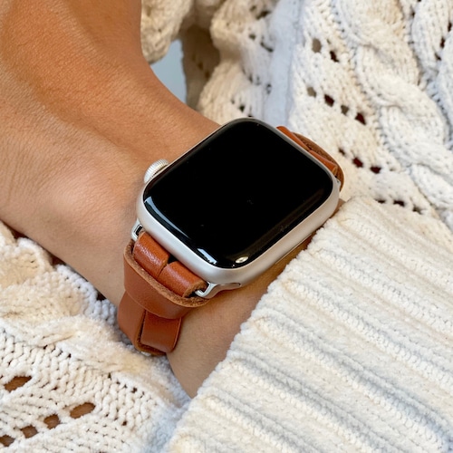 Band Slim Leather Iwatch Strap Women 38mm - Etsy