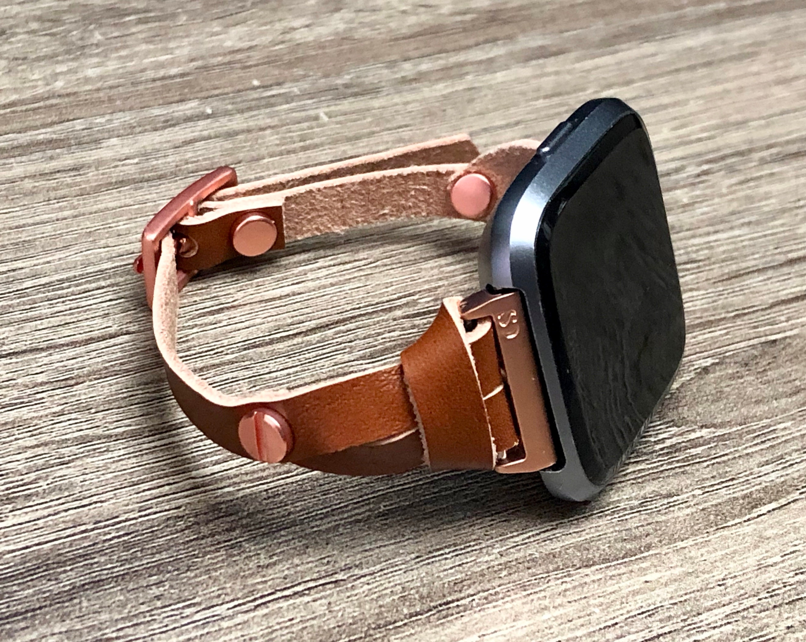 Fitbit VERSA Strap Band Adjustable Rose Gold Fitbit Versa | Etsy