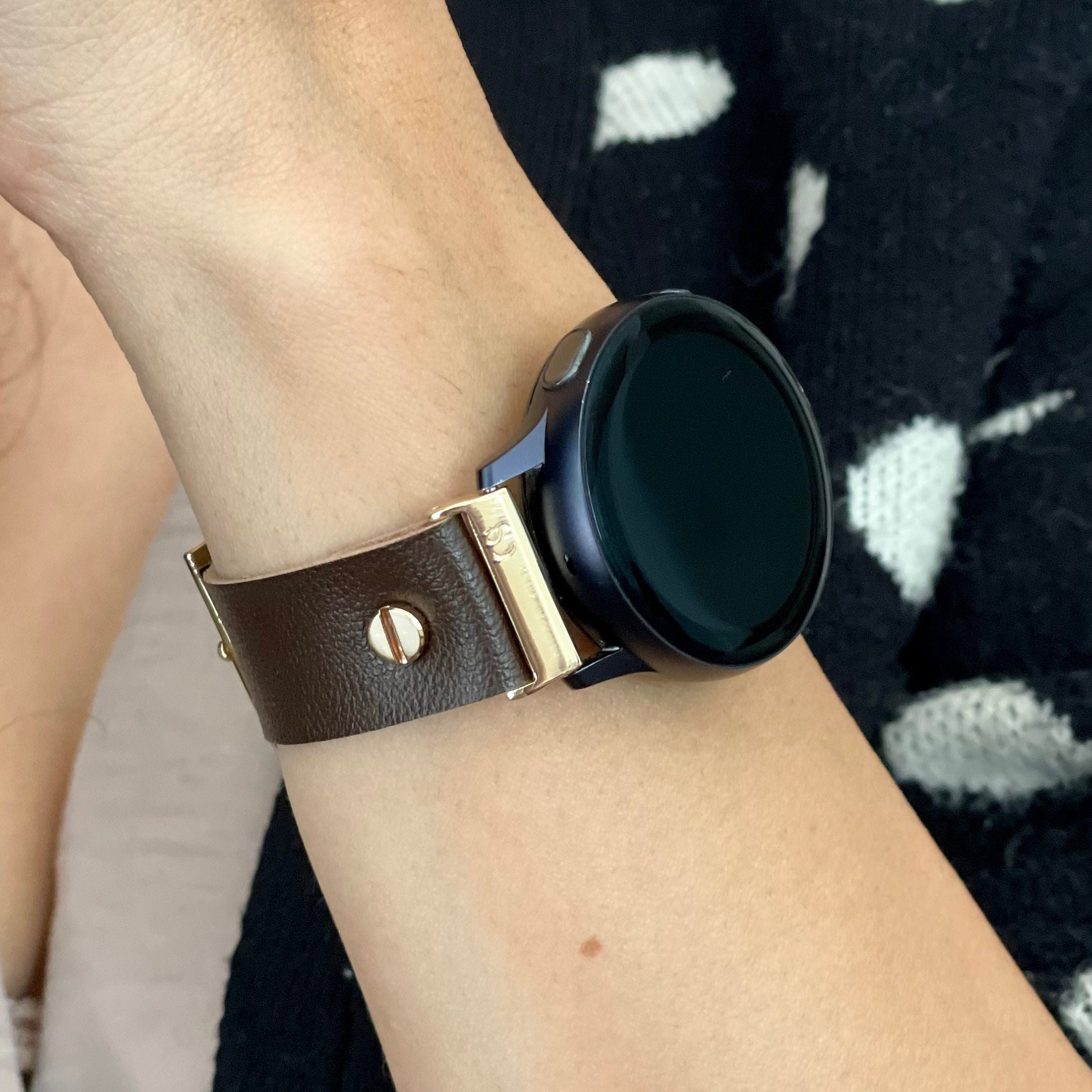 Samsung Galaxy Watch 5 Band (44mm 40mm) EcoFriendly Leather Bracelet