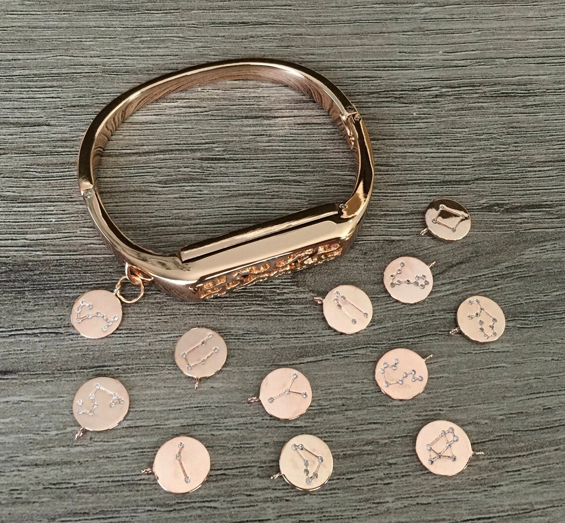 Rose Gold Color Band for Fitbit Flex 2 Fitness Tracker Bangle Etsy