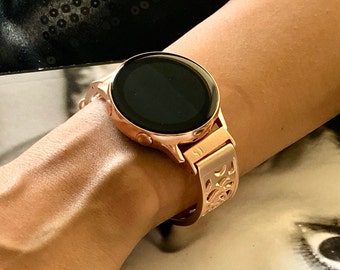 Rose Gold Samsung Galaxy Watch Active2 44mm Band Galaxy Watch Etsy Hong Kong