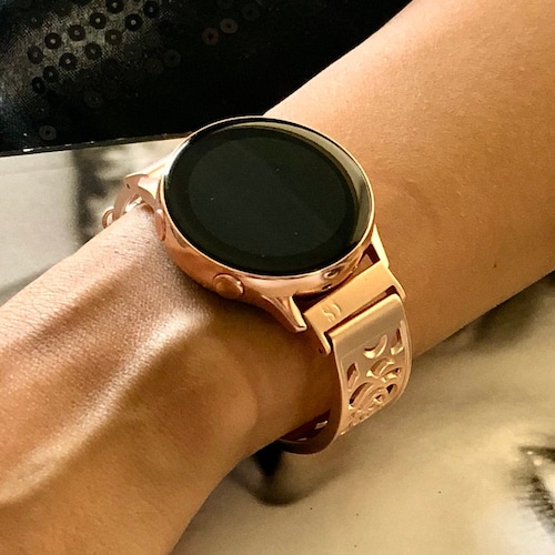 Rose Gold Samsung Galaxy Watch Active2 44mm Band Galaxy Watch Etsy