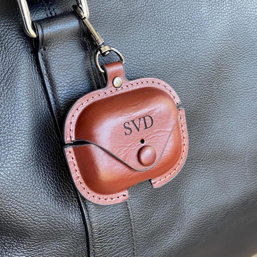 Custodia In Pelle Per AirPods | Protettiva Anti-Perfita E Anti-Urto | Generica