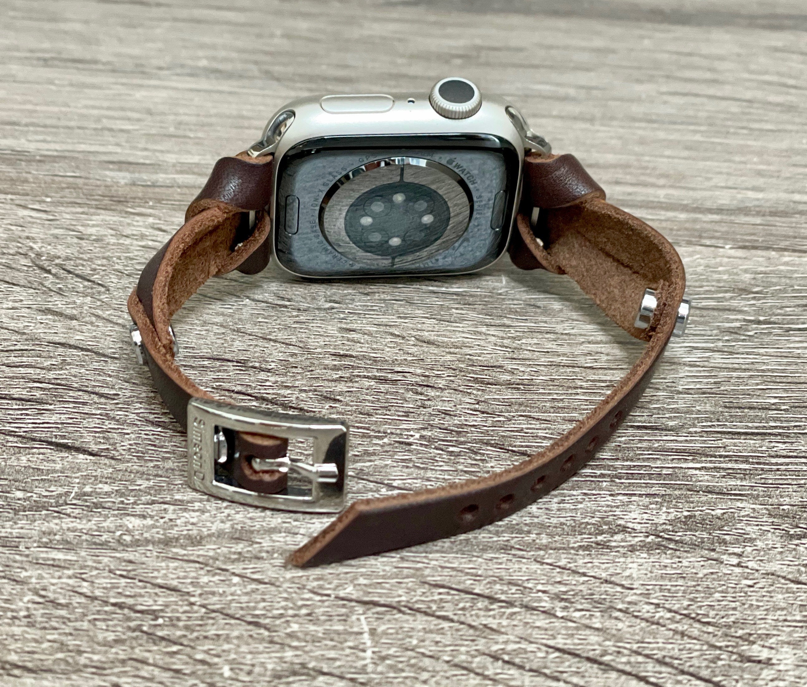 O2 leather hotsell apple watch band