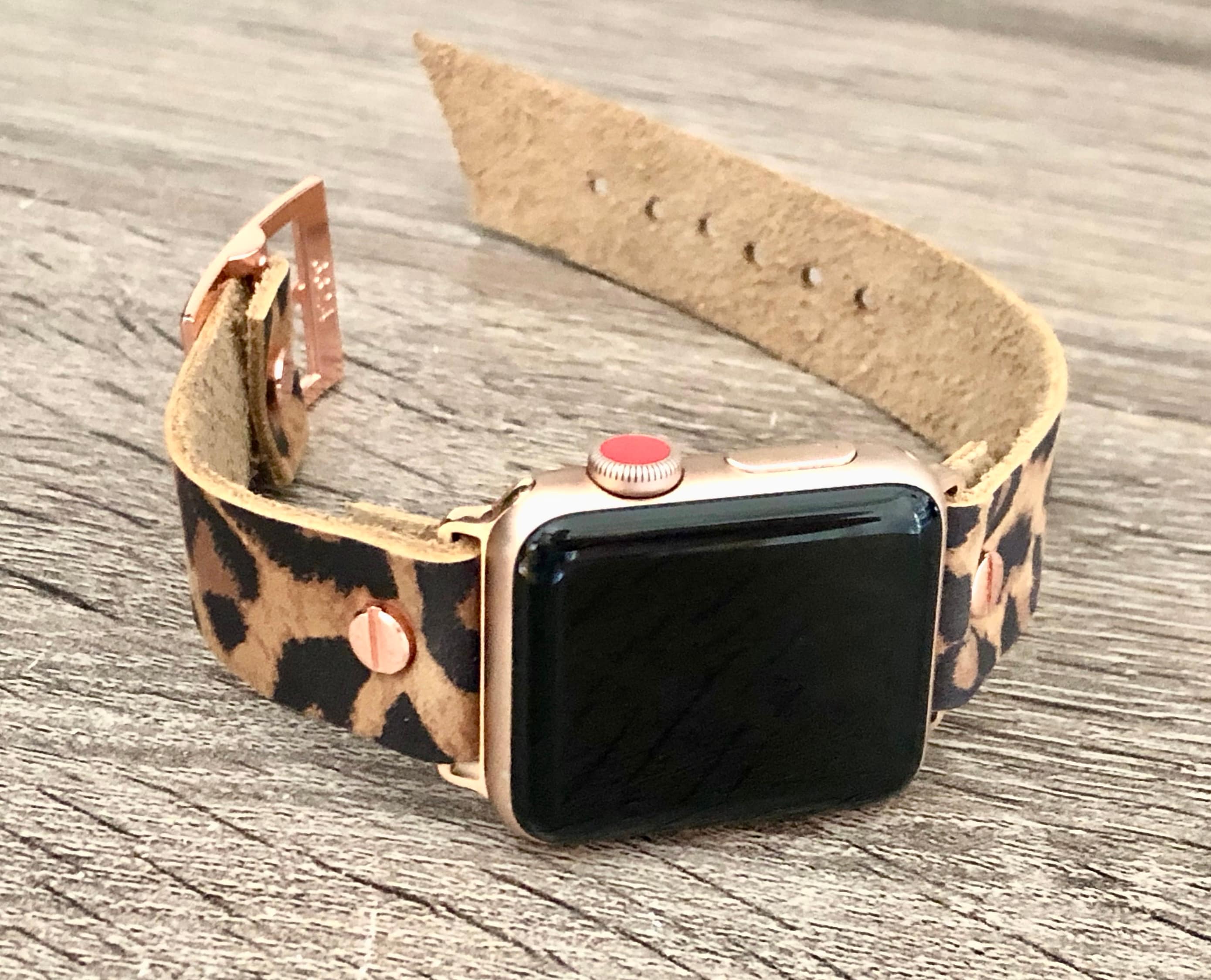 Leopard Print Women Band For iWatch 38 42 41mm For Apple Watch