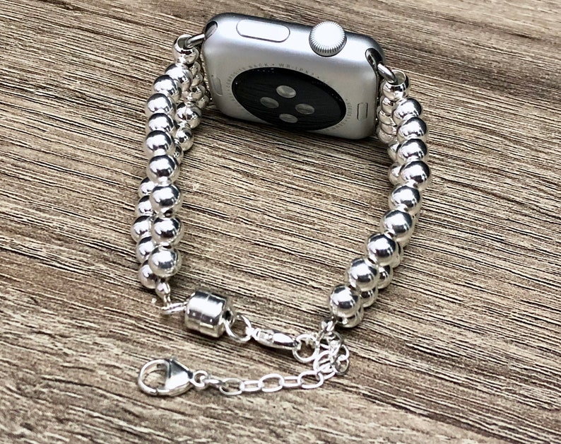Sterling Silver Apple Watch Band 38mm 40mm 42mm 44mm Luxury | Etsy