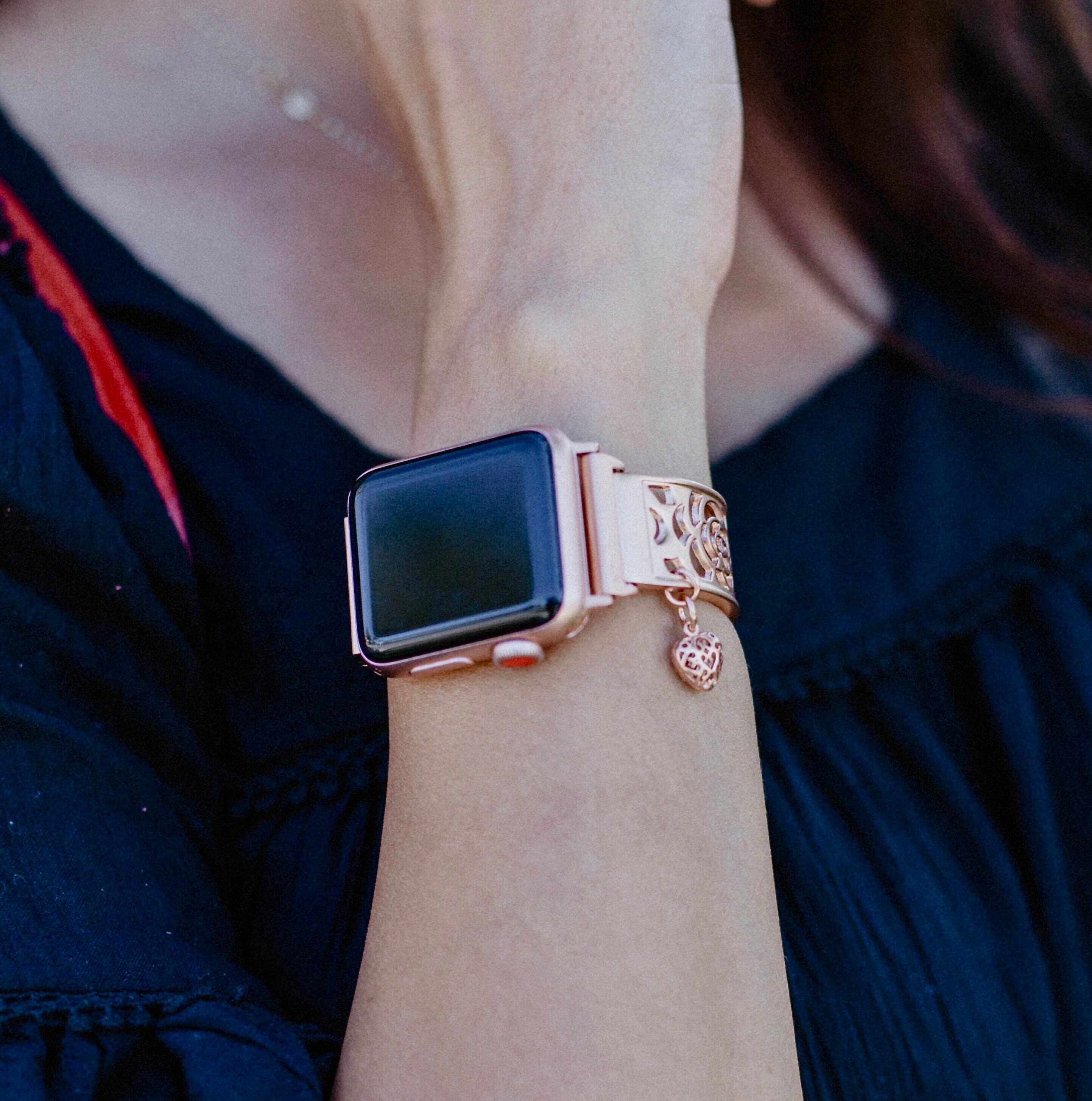 Rose Gold Apple Watch Band Women 38mm 40mm 42mm 44mm Bracelet | Etsy