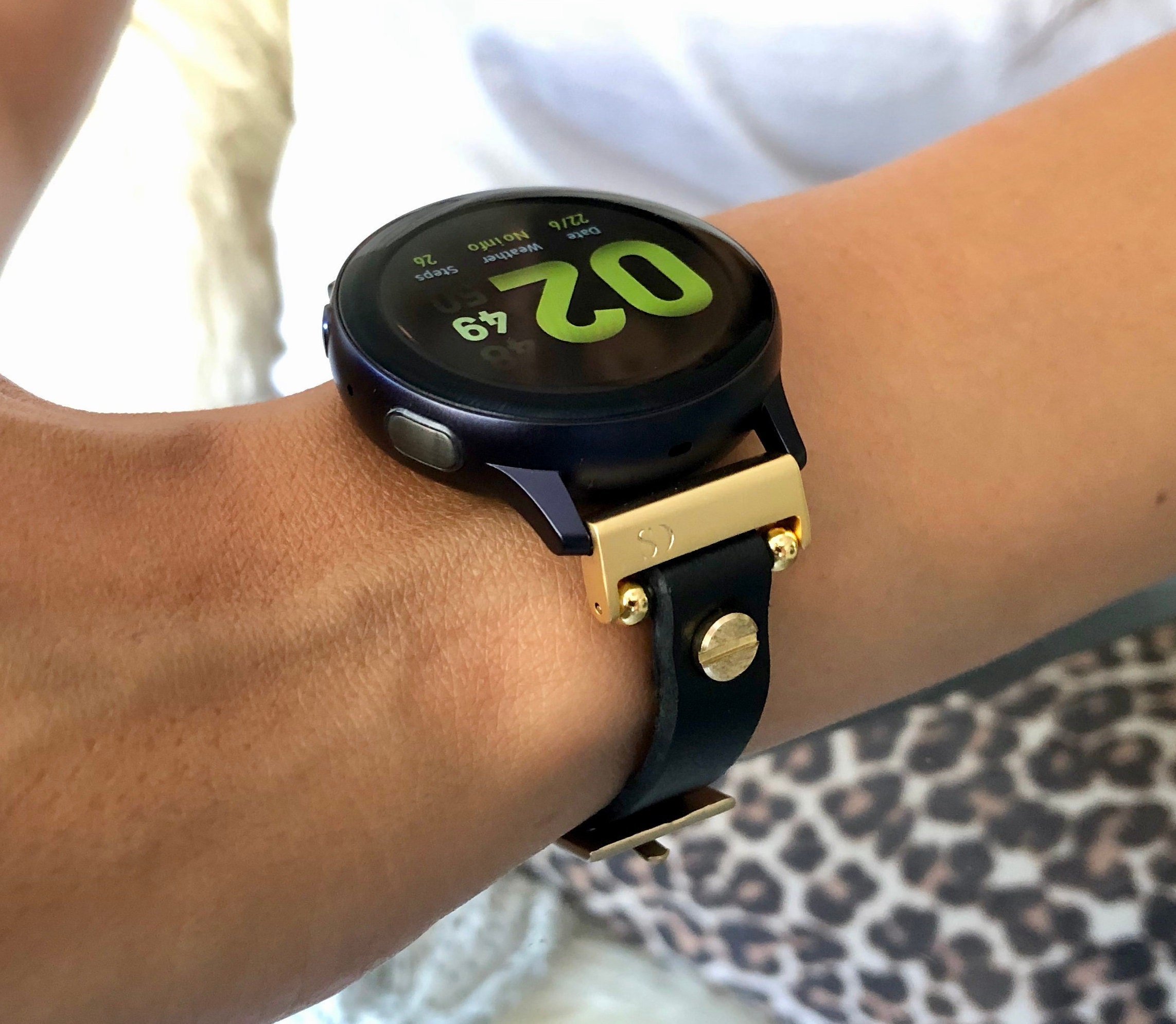 Samsung Galaxy Watch Active 2 Band 40mm 44mm Gold Galaxy Active Wristband Women Galaxy Watch