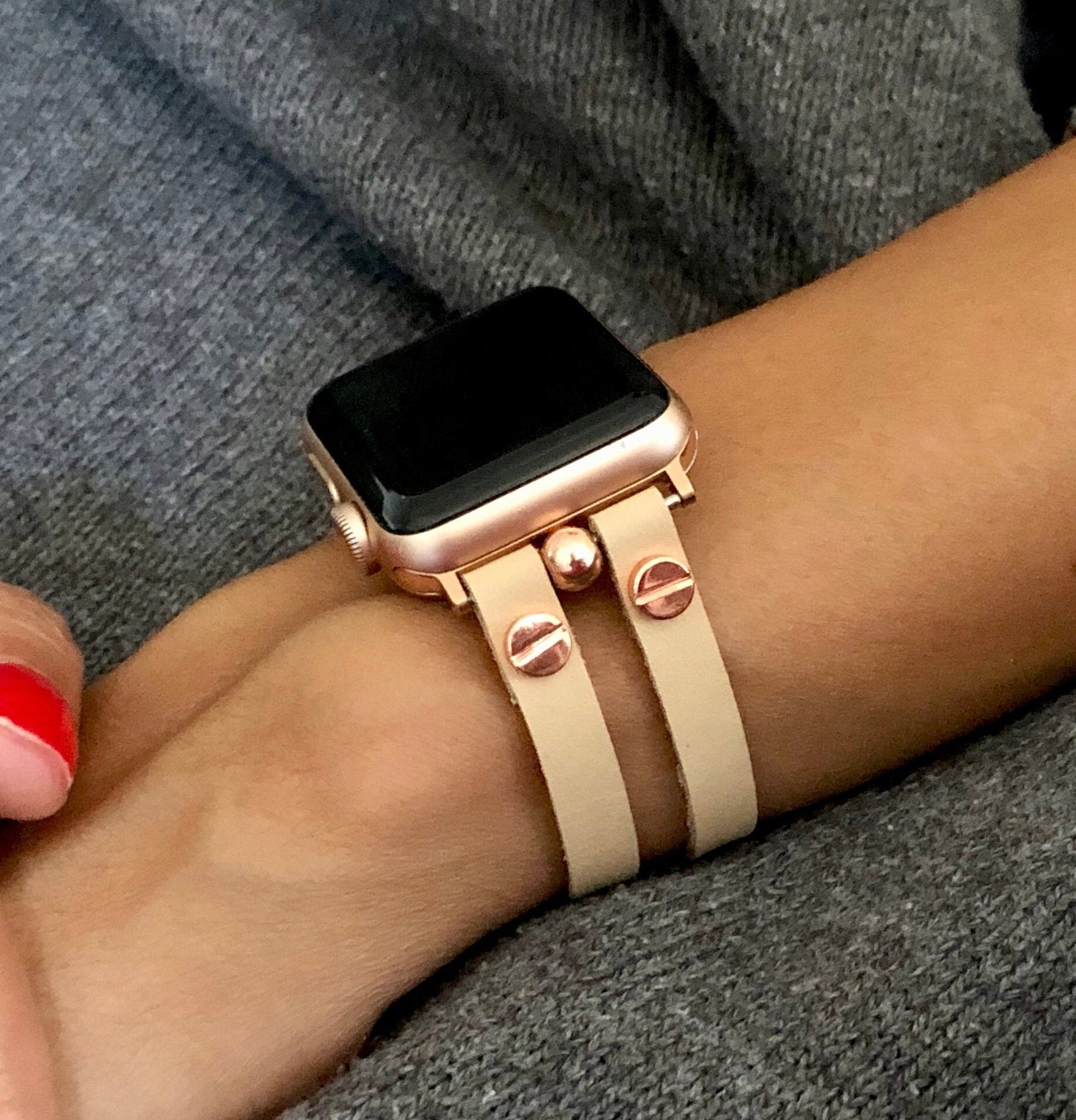 Gold apple watch band 38mm hot sale