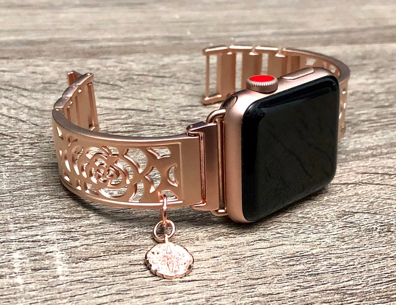 Rose Gold Apple Watch Band 38mm 40mm 41mm 42mm 44mm 45mm Women Etsy
