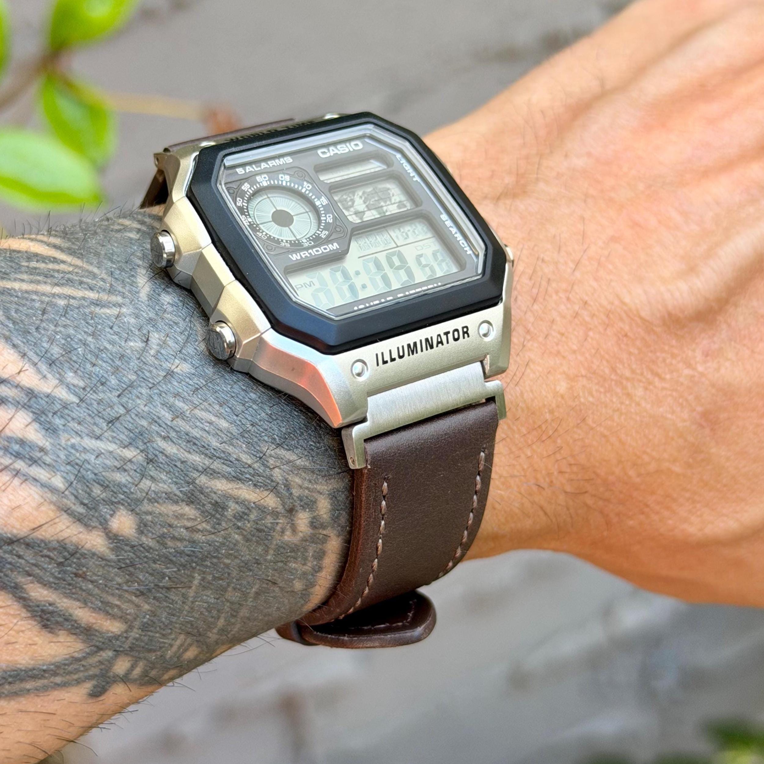 Casio ae1200 leather - Etsy 日本