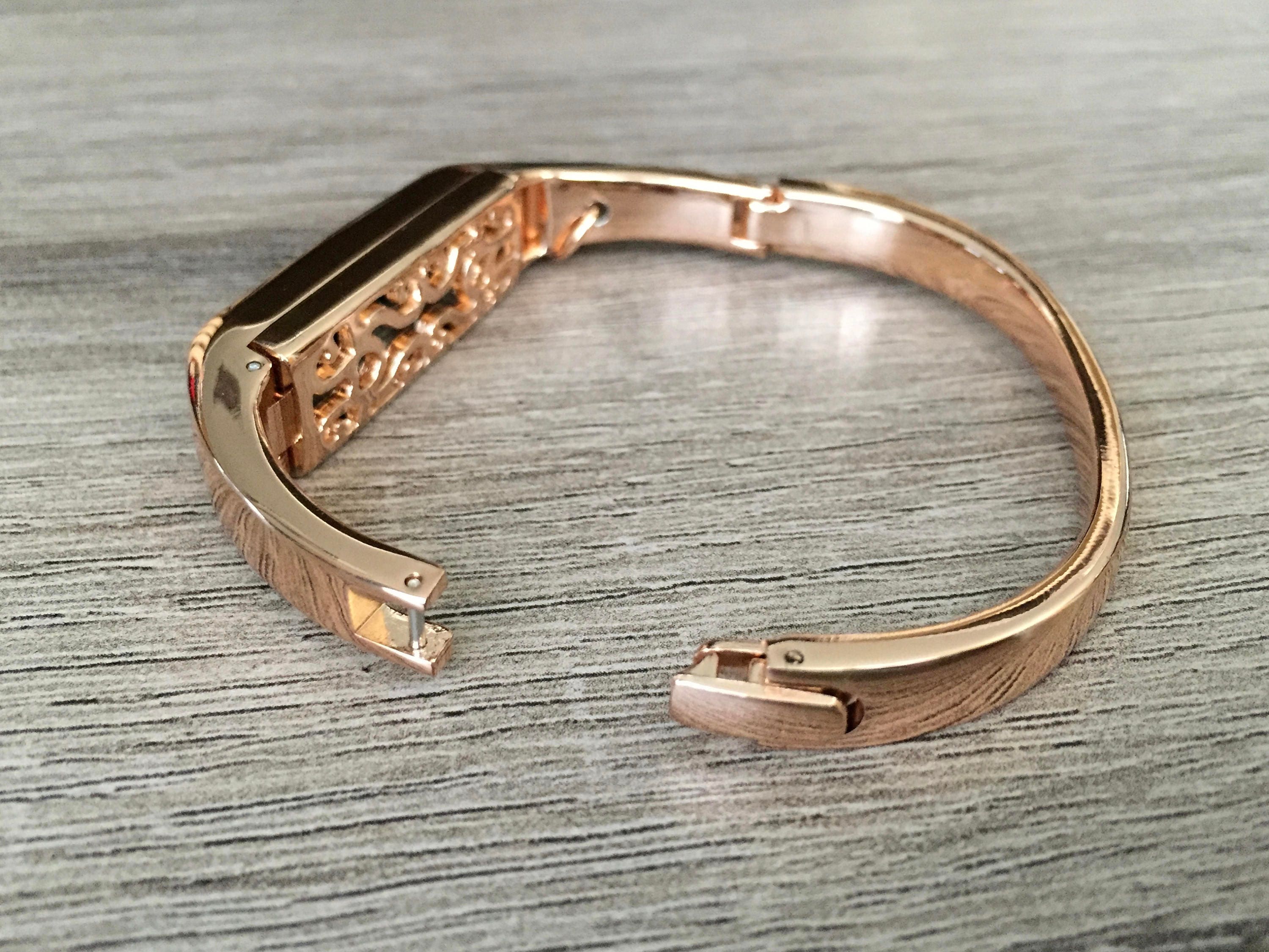 Rose Gold Color Band for Fitbit Flex 2 Fitness Tracker Bangle Etsy